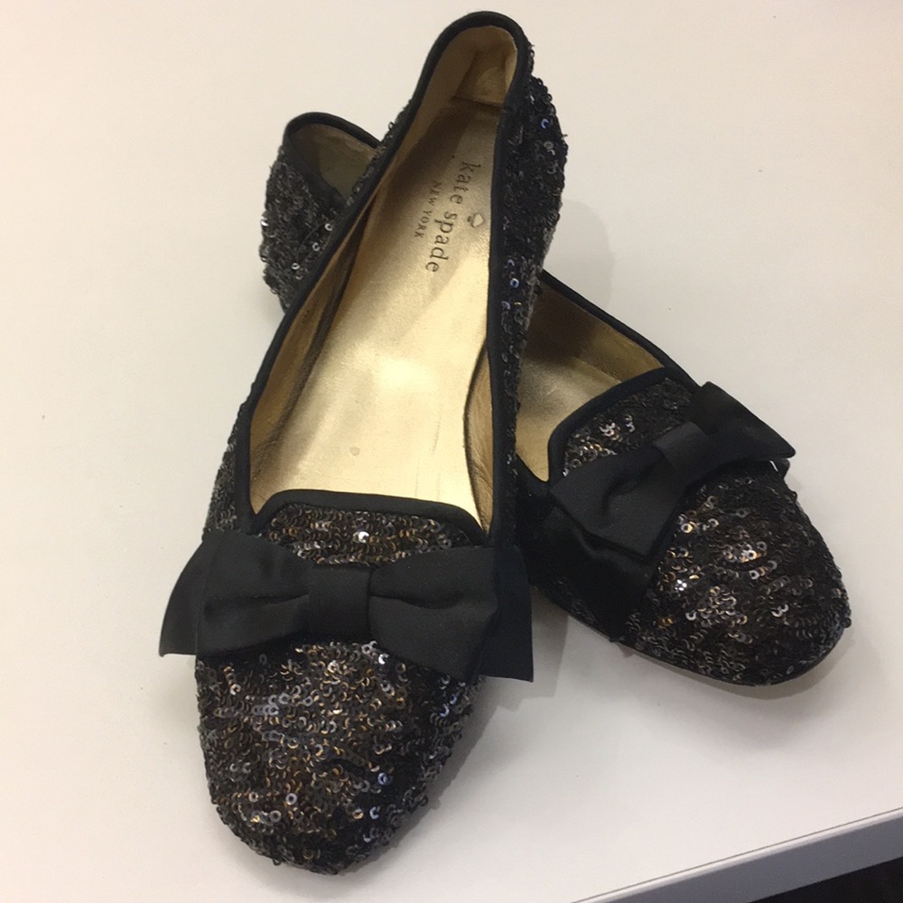 Kate Spade glitter flats